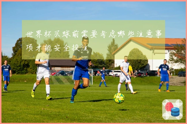 世界杯买球前需要考虑哪些注意事项才能安全投注