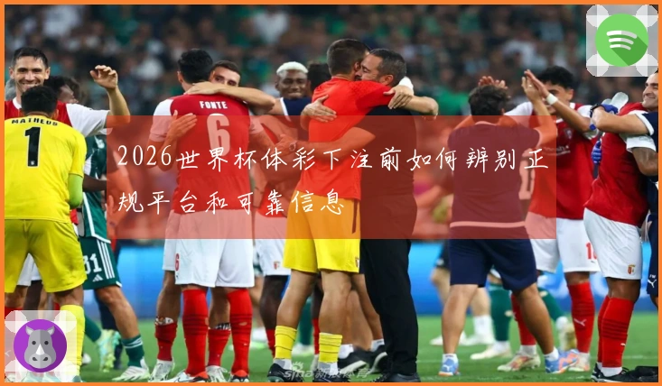 2026世界杯体彩下注前如何辨别正规平台和可靠信息